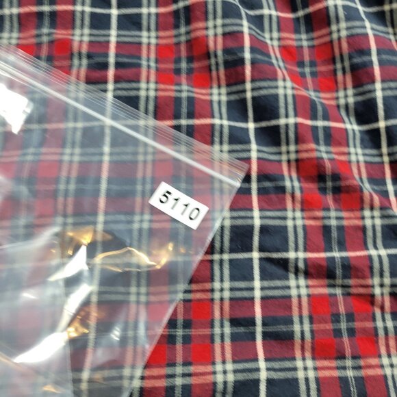 RedHead Flannel Shirt Mens 5XL Red Blue Plaid Long Sleeve Button Up - Picture 7 of 7